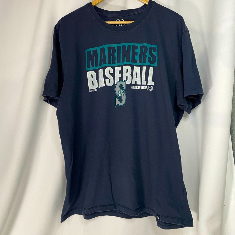 ‘47 blue MLB Seattle Mariners baseball team graphic tee sz XXL